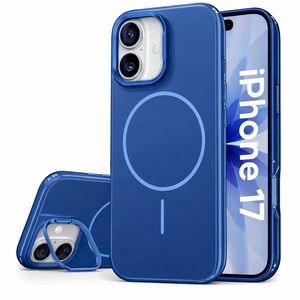 iPhone 17 Case w/ MagSafe & Kickstand, Slim Protective Cover 6.3", Blue